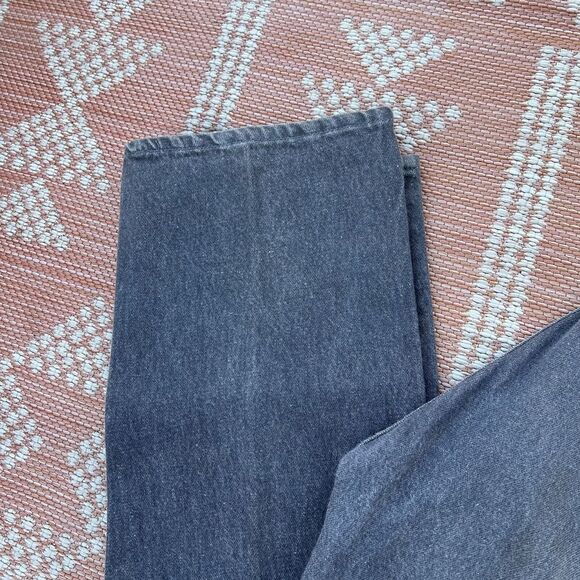 VTG 80s Levis 501 Jeans Mens 32 x 35 Dark Gray Made in USA Button Fly Denim - Picture 5 of 12
